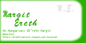 margit ereth business card